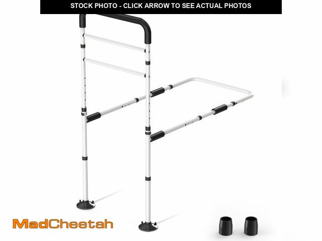 Lot 74-12718770 - WAYES Bed Rails for Elderly Adults - Bed Safety Handle, Adjustable Height, Fits King, Queen, Full, T...