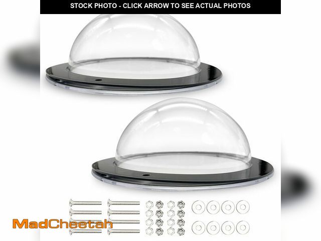 Lot 74-12701429 - Hamiledyi 2 Pack Dog Fence Window, 12.4" Acrylic Dome Window Clear Bubble Peek Window, Dog Playgroun...