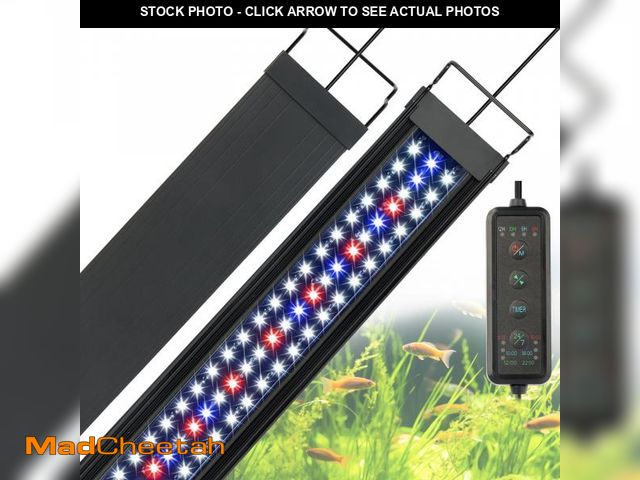 Lot 74-12514655 - OYO WATER Fish Tank Light Aquarium Light with Timer, 24/7 Cycle, 5 Dimmable Brightness, Sunrise/Suns...