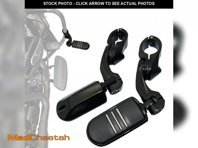Lot 74-12306731 - FOVPLUE 1.25" Highway pegs,Motorcycle Angled Adjustable Highway Footpegs for Harley Davidson Touring...