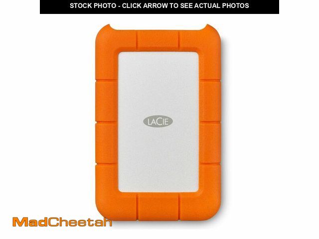 Lot 74-12604595 - LaCie Rugged USB-C, 5TB, Portable External Hard Drive, Drop, Shock, Dust, Rain Resistant, for Mac &a...