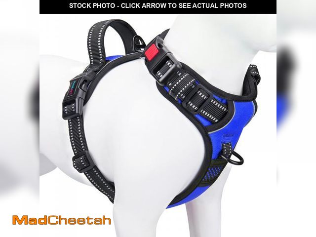 Lot 74-12440929 - PHOEPET No Pull Dog Harness Medium Reflective Front Clip Vest with Handle,Adjustable 2 Metal Rings 3...