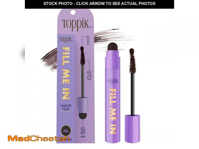 Lot 74-11557826 - Toppik Fill Me In Hairline Filler, Hair Color Root Touchup, Hair Fibers Wand, Fills In Thinning Hair...