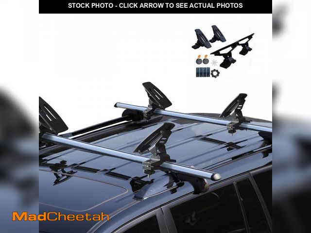 Lot 74-12311134 - Onefeng Sports 135LB Kayak Saddle, Aluminum Rustless Kayak Roof Rack with 1.5" Width Tie Down Straps...