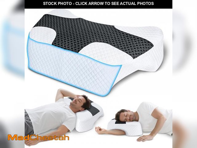 Lot 74-12120511 - SAHEYER Side Sleeper Pillow with Arm Hole, Upgraded Shoulder Relief System for Neck Pain, Multi-Angl...