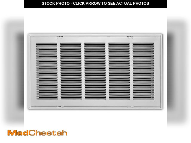 Lot 74-12798044 - Everbilt 24 in. x 12 in. Steel Return Air Filter Grille in White - UNUSED