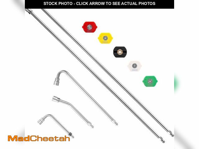 Lot 74-12851004 - (MISSING ROD EXTENSIONS,NOZZLES) M MINGLE Pressure Washer Extension Wand - 120" Upgrade Power Washer...