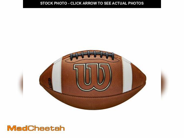 Lot 74-14215185 - Wilson GST Leather Game Football - Brown, Youth Size - USED