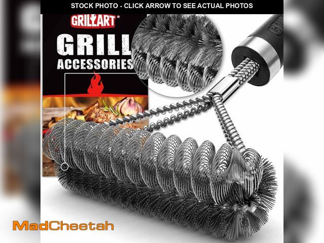 Lot 74-14209252 - GRILLART Grill Brush [Wire + Helix] Combined BBQ Brush - Safe &amp; Efficient Grill Cleaning Brush -...