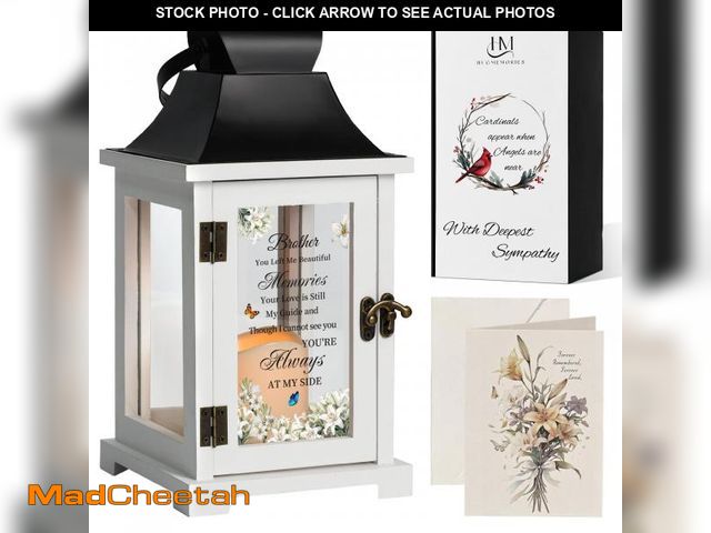 Lot 74-12307983 - HugMemories Memorial Lantern Bereavement Sympathy Gifts in Memory of Loved One Memorial Gifts for Lo...