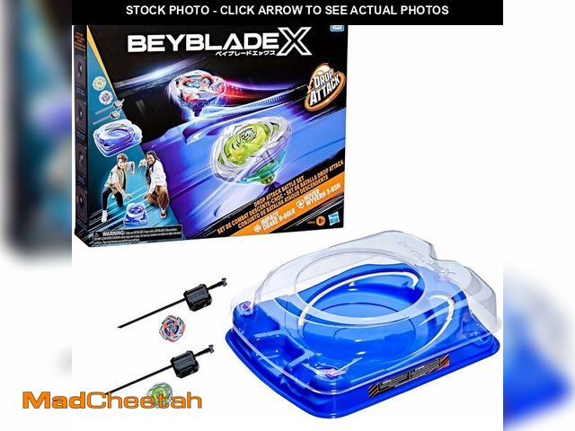 Lot 74-13041898 - Beyblade X Drop Attack Battle Set with Beystadium Arena, 2 Takara Tomy Tops &amp; Launchers, Impact ...