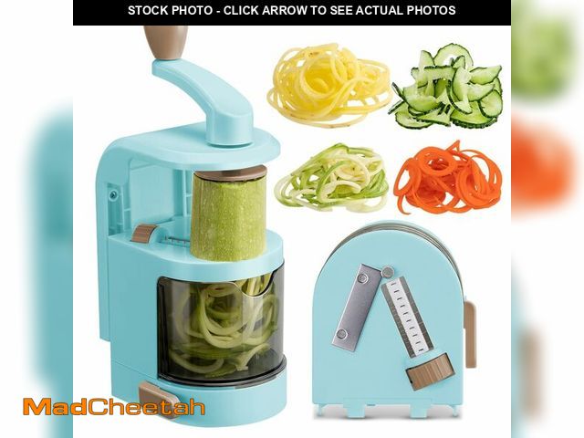 Lot 74-13712400 - Badelite Vegetable Spiralizer 4-IN-1 Rotating Blade Veggie Spiralizer Zucchini Noodle Maker with Str...