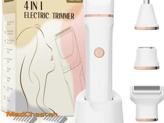 Lot 74-12325833 - Electric Bikini Trimmer for Women - 4 in 1 Electric Razors for Women, Waterproof Pubic Hair Trimmers...