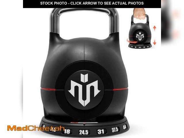 Lot 74-13776333 - Mikolo Adjustable Kettlebell Weight Set-Quickly Adjusts 7 Weights,Ergonomic kettlebell sets for Home...