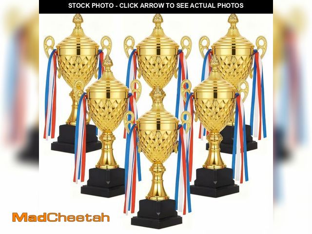 Lot 74-14477959 - Liliaafar Large Trophy Cup Bulk Gold Trophy Award for Sports Cup Championships Basketball Competitio...