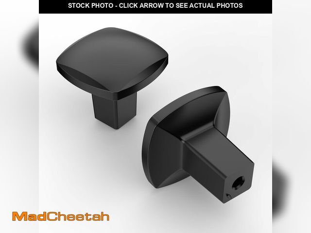 Lot 74-12713794 - KNOKLOCK 10 Pack Kitchen Cabinet Knob Matte Black Square Dresser Knobs Drawer Knobs Kitchen Cabinet ...