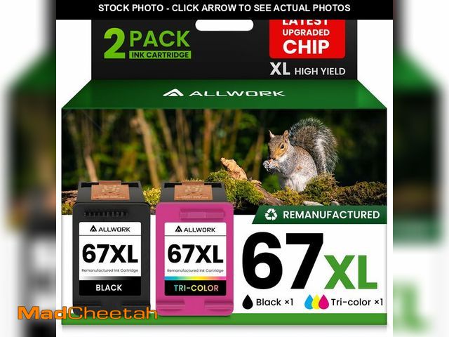 Lot 74-14377426 - 67XL Ink Cartridge Replacement for HP 67 XL Remanufactured for HP Ink 67 67XL for DeskJet 2755e 2700...