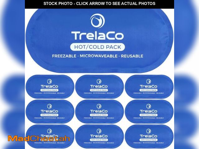 Lot 74-12052798 - TrelaCo 10 Pcs Reusable Hot and Cold Gel Ice Packs for Injuries,Cold Compress,Gel Ice Packs for Inju...