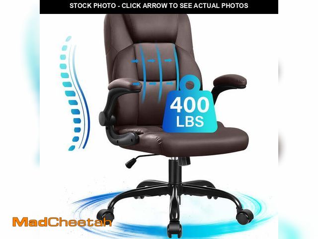 Lot 74-12670661 - JONPONY Big and Tall Office Chair 400LBS Wide Seat Ergonomic Computer Desk Chair High Back Executive...