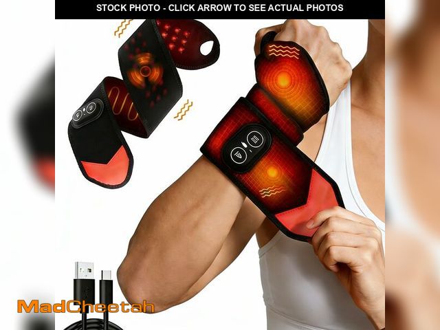 Lot 74-13629387 - Red Light Therapy for Wrist for Hand,Cordless Heated Wrist Brace with Vibration,with Temperature Con...