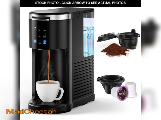 Lot 74-13691505 - *DIRTY* COWSAR Coffee Machine 2-in-1 Single Serve Cup Drip Coffee Maker, for K-Cup Coffee Capsule Po...