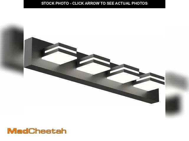 Lot 74-13776954 - Likelgn Modern Bathroom Vanity Light, 29" 4-Light Bathroom Light Fixtures Over Mirror, LED Vanity Li...