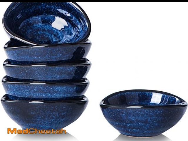 Lot 74-12333262 - vicrays Ceramic Dipping Sauce Bowls Ã¢â¬â Small Charcuterie Dip Cups Cooking Prep Condiment Oil D...