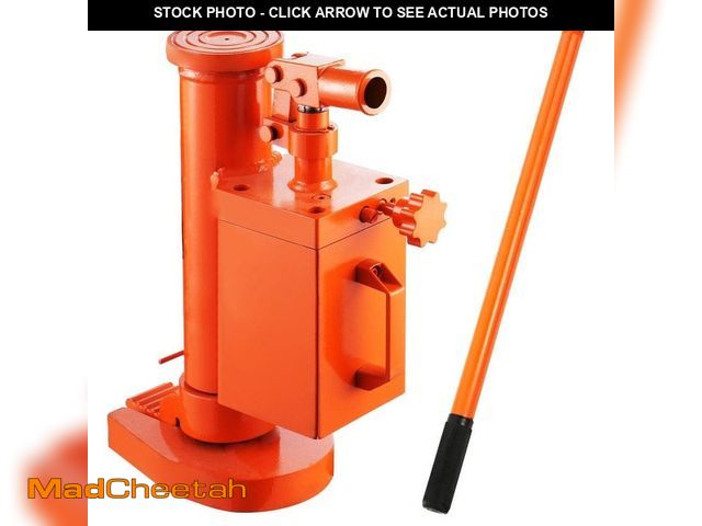 Lot 74-12558219 - VEVOR Hydraulic Machine Toe Jack Lift 360ÃâÃÂ° Rotatable 5 T Toe 10 T Top Capacity for Machinery...