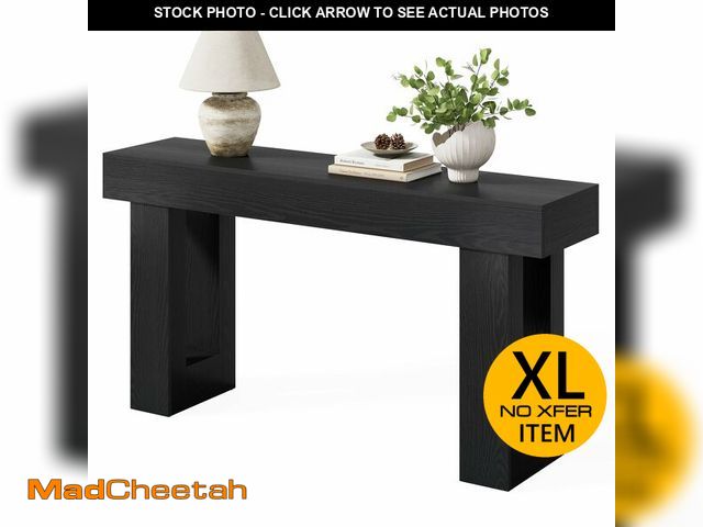 Lot 74-12762853 - Little Tree 63-Inch Long Console Tables for Entryway, Large Sofa Table Behind Couch, Wooden Entry Fo...