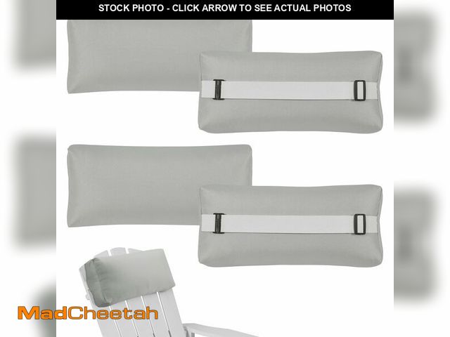 Lot 74-14271641 - Rasugarlary Outdoor Pillow for Chaise Lounge Chair, 4 Pack Chaise Lounge Pillows Water Resistant Hea...