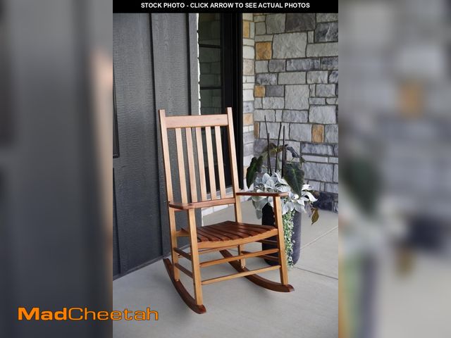 Lot 74-12490601 - Jack Post Knollwood Mission Rocker in Natural Finish - UNUSED