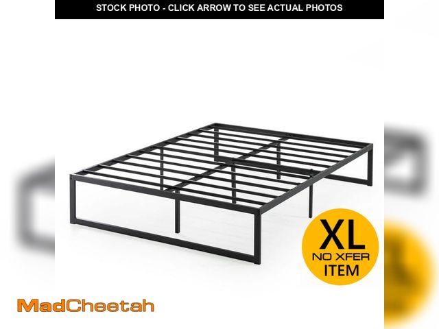 Lot 74-12465495 - Zinus Abel Black Metal Full Platform Bed Frame - UNUSED