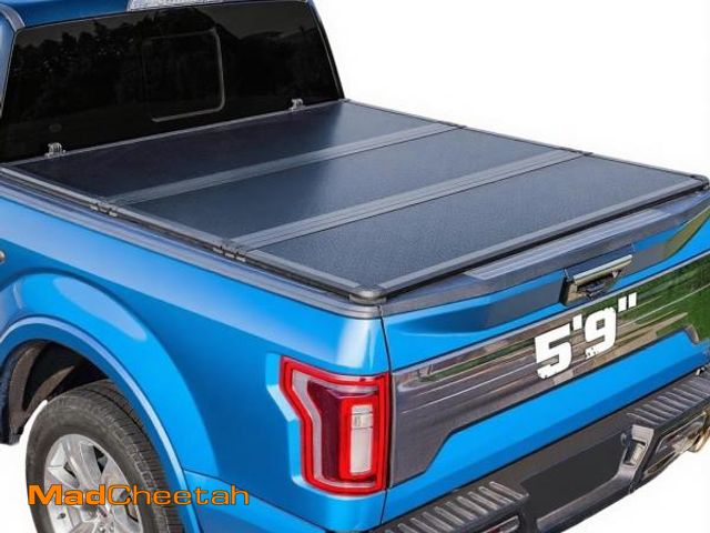 Lot 74-12134225 - Hard Folding Tri-Fold Tonneau Cover for Chevy Silverado &amp; GMC Sierra (2007-2025) - Fiberglass Co...