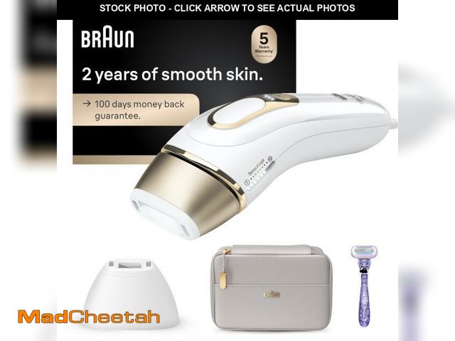 Lot 74-12112389 - Braun Smart IPL, SilkÃÂ·Expert Pro 5: at Home Laser Hair Removal for Women and Men, Permanent Visib...