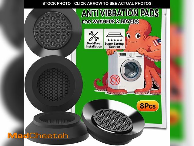 Lot 74-13566184 - Anti Vibration Pads for Washing Machine with Powerful Sucker, Anti Vibration Pads Vibration Absorber...