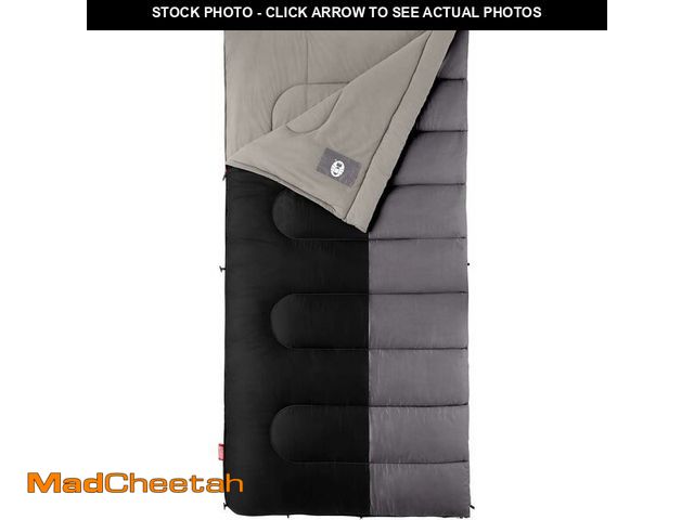 Lot 74-12632891 - Coleman Biscayne Big &amp; Tall 40 degreeF Sleeping Bag, Fits Adults up to 6ft 4in Tall, No-Snag Zip...