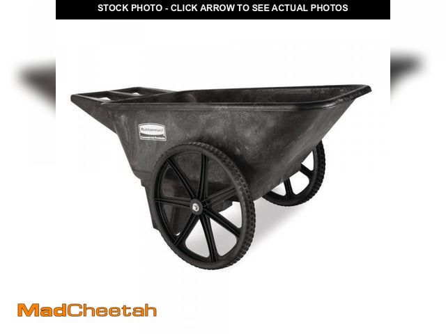 Lot 74-12085133 - Rubbermaid Commercial Products 8.75 Cu.ft. Big Wheel Plastic Yard Cart - UNUSED