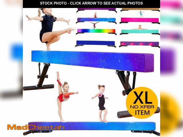 Lot 74-12894683 - MARFULA Adjustable Balance Beam 8 ft Gymnastic Beam Adjustable Height for Kids and Teenage of All Gy...
