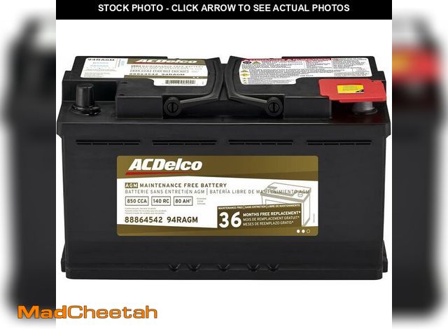 Lot 74-13070324 - ACDelco Gold 94RAGM (88864542) 36 Month Warranty AGM BCI Group 94R Battery - UNUSED