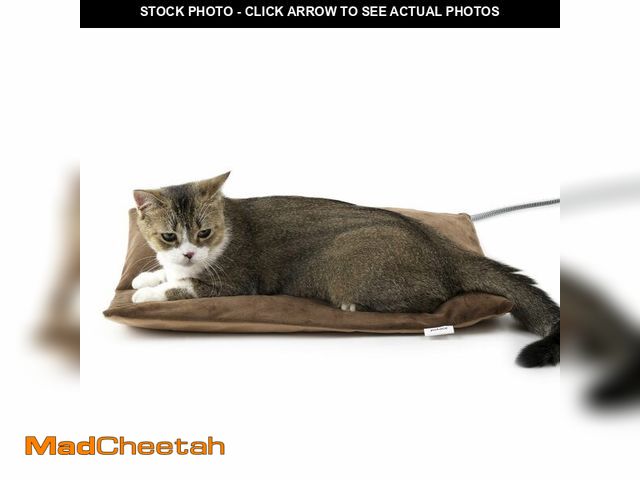 Lot 74-12976472 - Petace Outdoor Heated Cat Bed, Soft Pet Heating Pad with Steel-Wrapped Cord, Outside Pet Warmer for ...