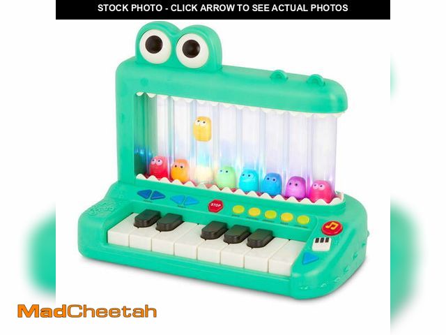 Lot 74-12555931 - Battat Croco Pop Piano Toy Keyboard with Songs Sounds Lights, Baby and Toddler Toys - UNUSED