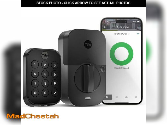 Lot 74-14591649 - Yale Assure Lock 2 Key-Free Smart Deadbolt with Wi-Fi, Black Suede - UNUSED