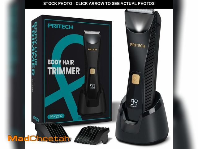 Lot 74-14430773 - PRITECH Manscape Body Hair Trimmer - Waterproof Pubic Hair Ball Trimmer, Ceramic Blade Shavers Elect...