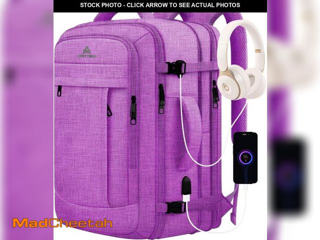 Lot 74-12538285 - 50L Carry On Backpack, Extra Large Laptop Backpack, Travel Backpack for Women, Expandable Water Resi...