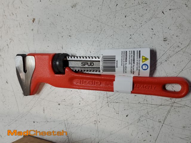 Lot 74-8925663 - RIDGID 12 in. Spud Wrench Plumbing Pipe Tool with Smooth, Narrow Jaws for 3/8 in. to 2-5/8 in. Pipe ...