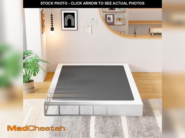Lot 74-12164801 - EMODA King Box Spring 9 Inch Heavy Duty Bed Base Metal Mattress Foundation with Fabric Cover, 3000LB...