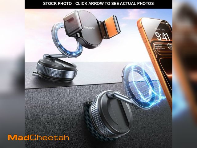 Lot 74-13568238 - DIMONCOAT Upgraded Suction Pro [Nano Gel+Vacuum] Magnetic Phone Holder for Your Car, Magsafe Car Mou...