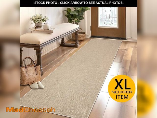 Lot 74-13927077 - Garvee Large Washable Rug 9x12 Modern Solid Rugs for Living Room Non Slip Woven Textured Bedroom Rug...