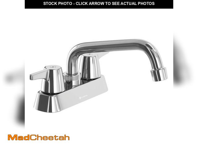 Lot 74-13771953 - Glacier Bay Aragon 4 in. Centerset 2-Handle Laundry Faucet in Chrome - UNUSED