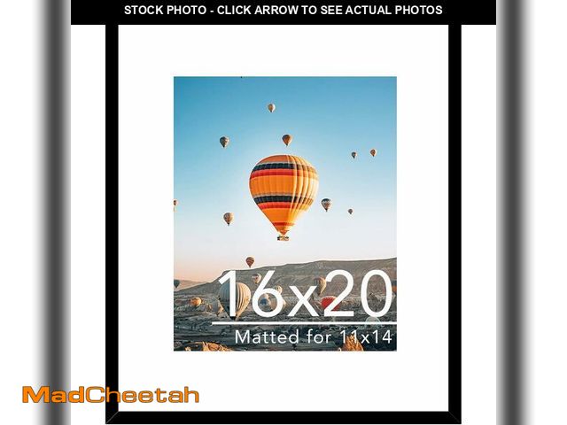 Lot 74-13709871 - JCJMY 16x20 Picture Frame with 11x14 Mat, Display Photo 11x14 with Mat or 16 x 20 Without Mat, Wall ...